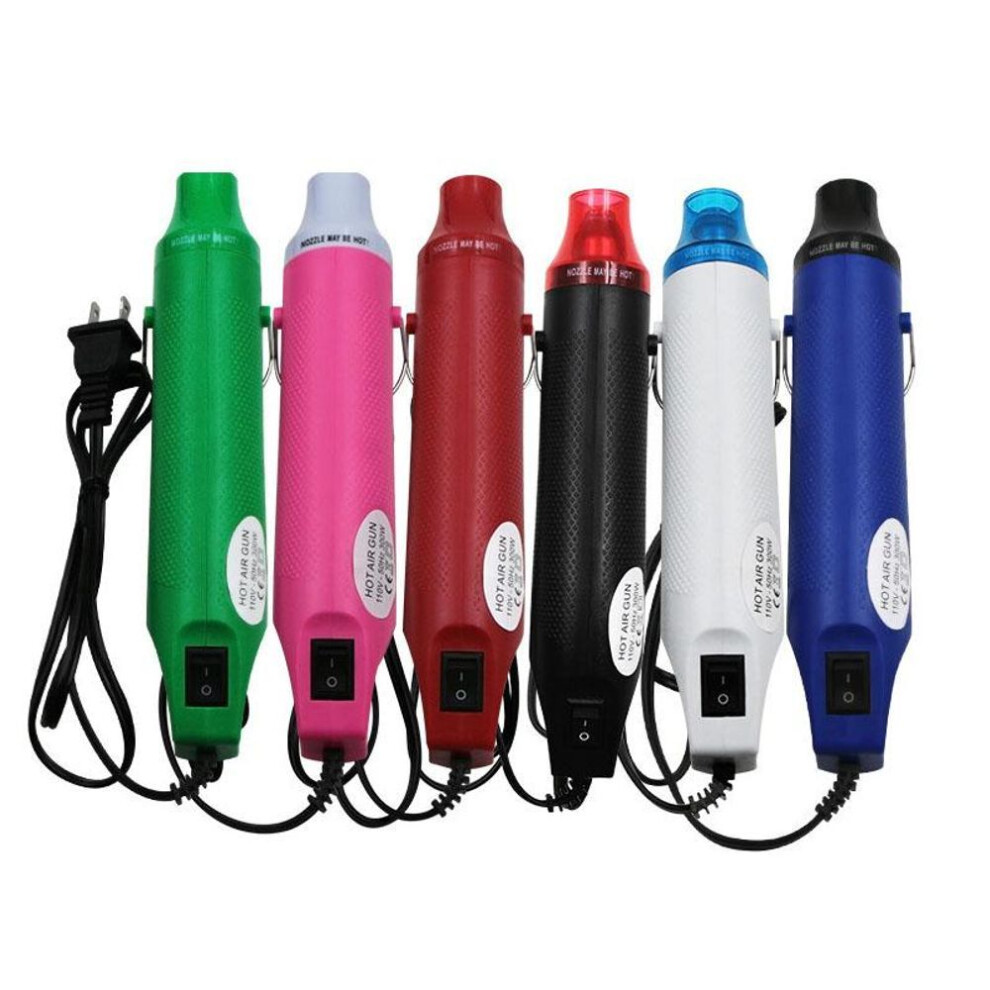 (red, EU) 300w Heat Gun Electric Hot Air Gun Kit Hot Wind Blower Tools Diy Portable