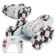 (Dual remote control,Gray)High Speed Swing Remote Control Car Children Remote Control Car Stunt Car Remote Control Car Toys