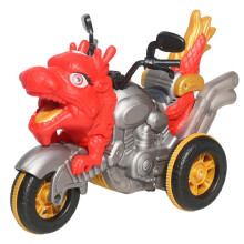 (Red B)Dinosaur Motorcycle Boys Gifts Kid Toy Remote Control Diy Creative Deformation Car Toys