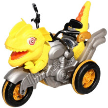 (Yellow)Dinosaur Motorcycle Boys Gifts Kid Toy Remote Control Diy Creative Deformation Car Toys