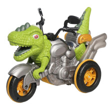 (Green)Dinosaur Motorcycle Boys Gifts Kid Toy Remote Control Diy Creative Deformation Car Toys