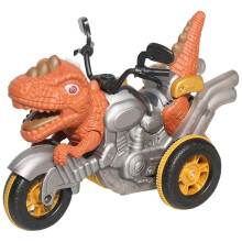 (Brown)Dinosaur Motorcycle Boys Gifts Kid Toy Remote Control Diy Creative Deformation Car Toys