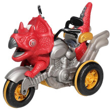 (Red A)Dinosaur Motorcycle Boys Gifts Kid Toy Remote Control Diy Creative Deformation Car Toys