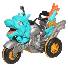(Blue B)Dinosaur Motorcycle Boys Gifts Kid Toy Remote Control Diy Creative Deformation Car Toys
