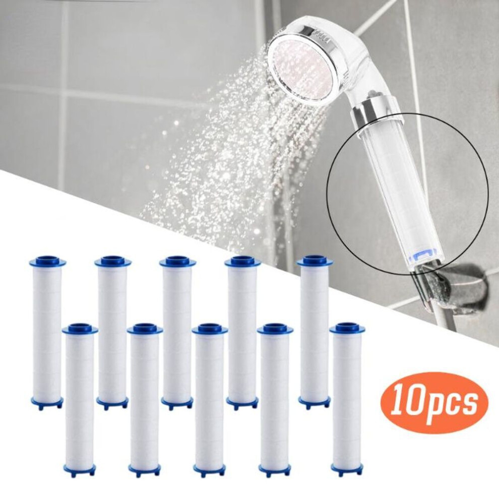 (10pcs(6cm)) 10pcs Shower Head Replacement Pp Cotton Filter Cartridge Water Purification Bathroom Accessory For Most Hand Held Bath Sprayer