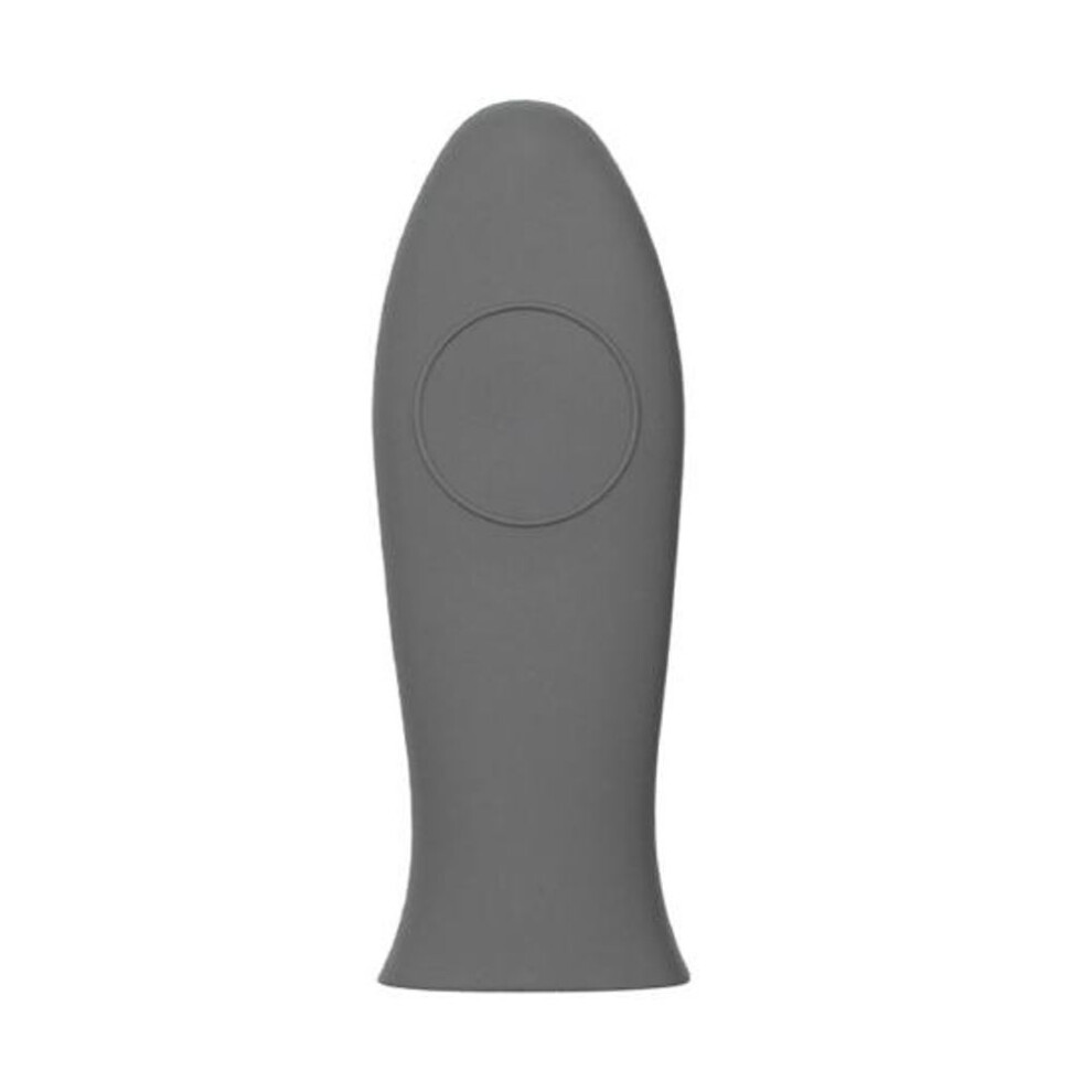 (grey) Silicone Pot Handle Cover Heat Resistant Potholder For Cast Iron Skillet Flexible Rubber Sleeve Protects Hands From Burns Hangable Kitchen Accessory
