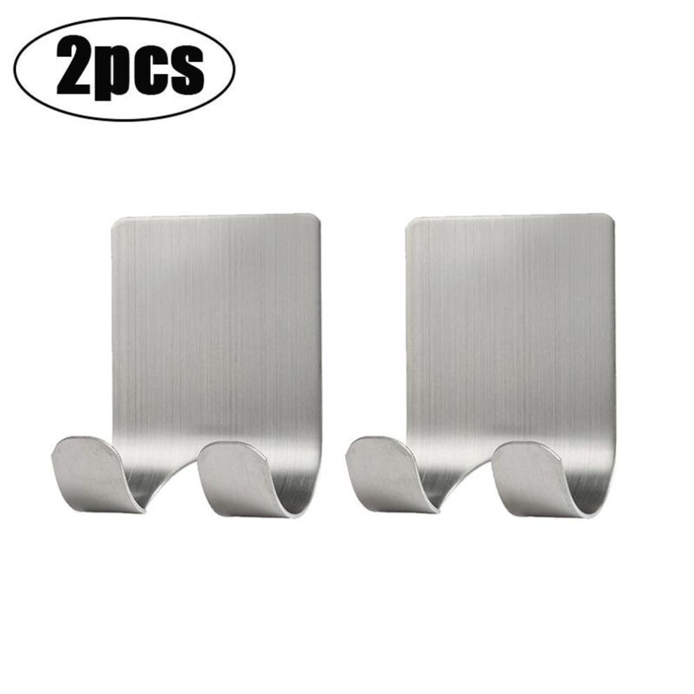 (as the picture, 2pcs) 1/2pcs Punch Free Razor Holder Storage Hook Wall Shaving Shower Shelf Bathroom Rack Bathroom Accessories For Cell Phone Wire Plug Hook