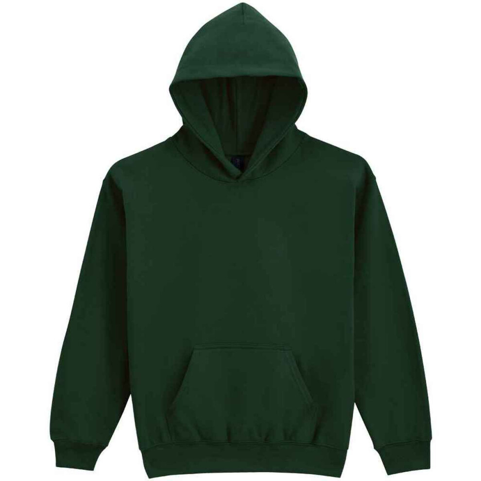 Gildan (L, Forest ) Childrens/Kids Soft Touch Midweight Hoodie Boys Green