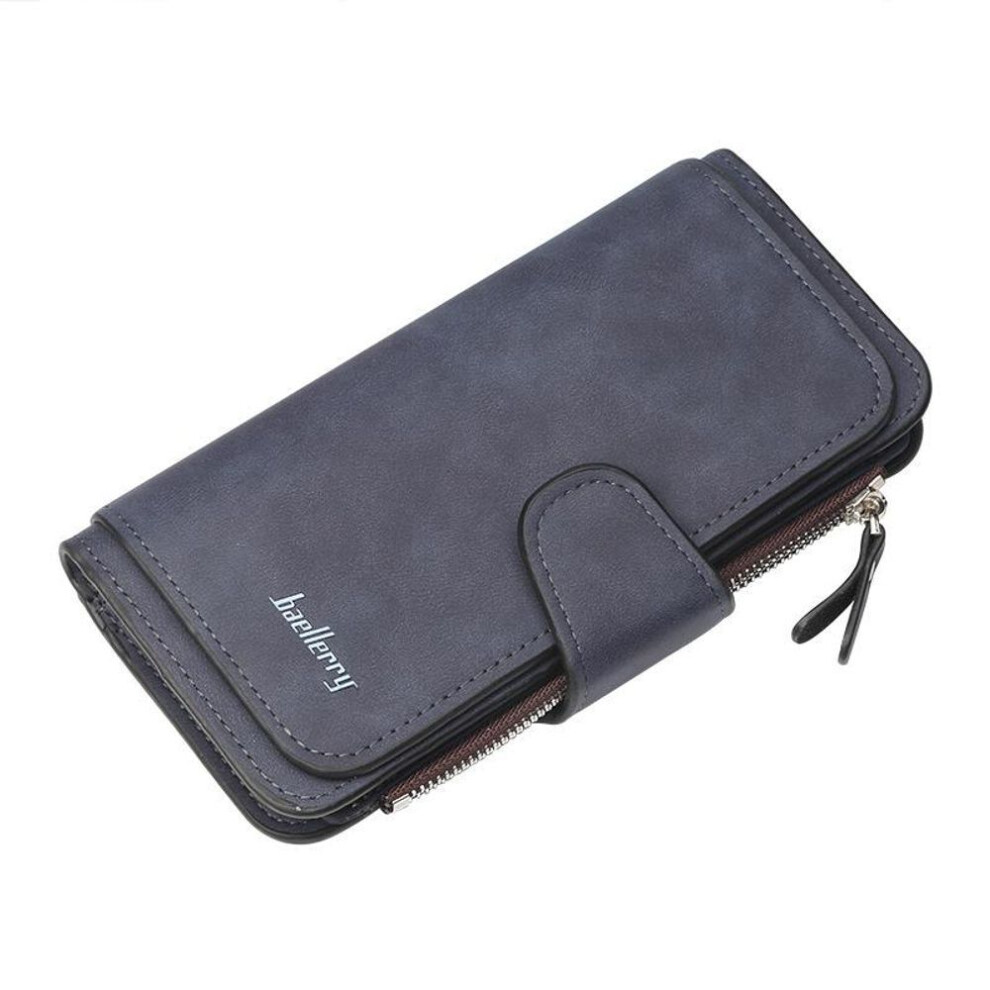 (dark blue) Brand Designer Luxury Long Women Wallet Female Scrub Bag Ladies Money Coin Purse Credit Card Holder