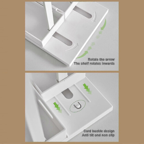 Pullout kitchen spice rack condiment storage rack under sink drawer household multilayer countertop storage rack 1