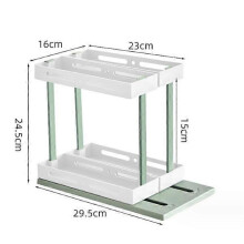 Pullout kitchen spice rack condiment storage rack under sink drawer household multilayer countertop storage rack