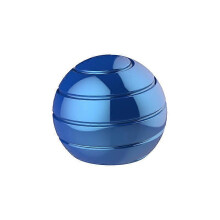 (blue)Spinner Ball Gyroscope With Optical Illusion Visual Dynamic For Adults Anti Anxiety Relief Toy