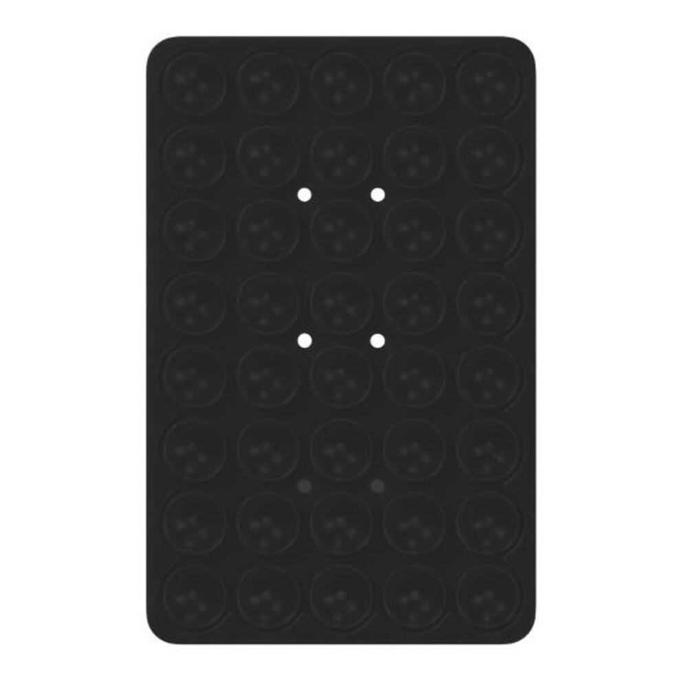 (black) Double-sided Suction Cup Mount Phone Case Silicone Suction Phone Selfies Adhesive Phone Holder Videos Hands-free Strong