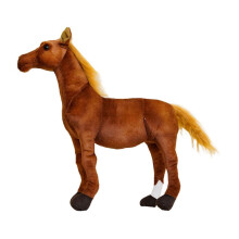 (40cm Sweat Blood Horse)Horse Anime Character Stuffed Toy Soft Cuddly Friend Baby Sleeping Pillow