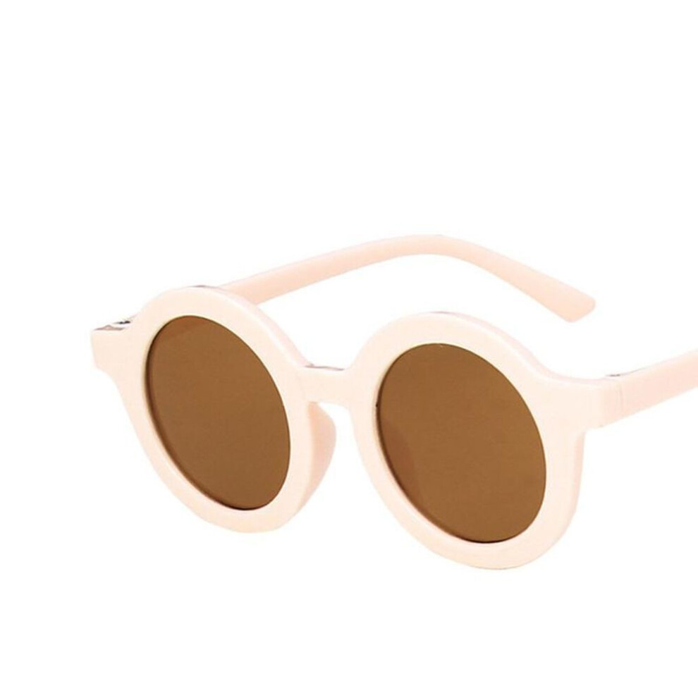(pink) Boy and Girl Cute Baby Glasses Round Children&apos;s Sunglasses Children Birthday Gift UV400