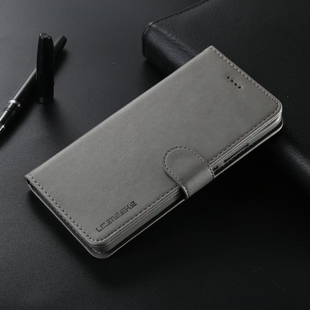 (gray, For J6 Plus 2018) Case For Samsung Galaxy J4 J6 Plus Luxury High Quality Wallet Magnetic Flip Leather Cover For SAMSUNG J 6 4 2018 Phone Bag Coque
