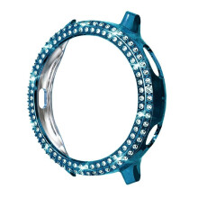 (navy blue, For Active2 44mm) Stylish PC bumper cover for Samsung Galaxy Watch Active 2 protective case 40mm 44mm Active2 accessories