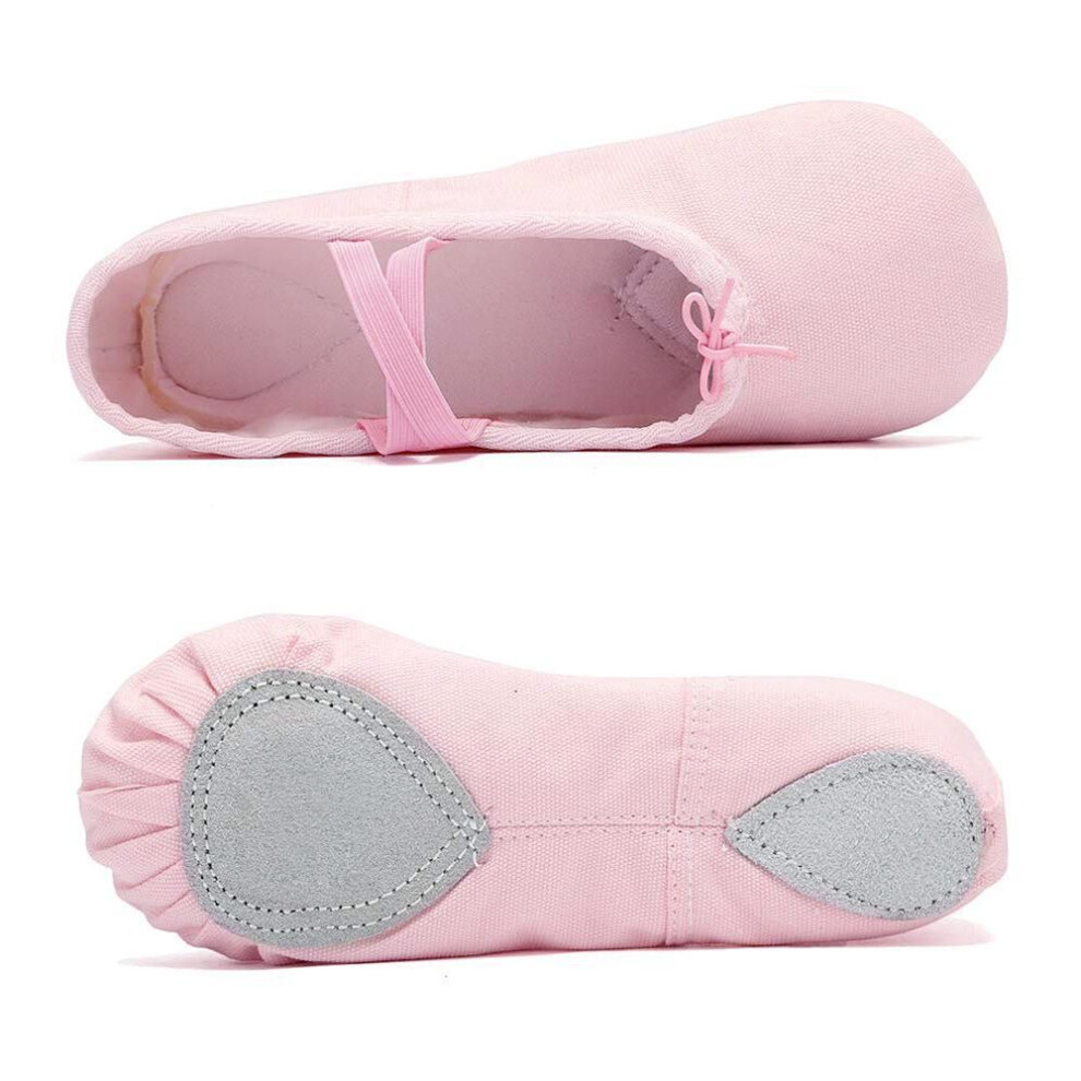 (pink, 27) Ballet Children&apos;s Slippers Girls&apos; Ballet Shoes Canvas Dance Shoes Dance Gymnastics Yoga Flats
