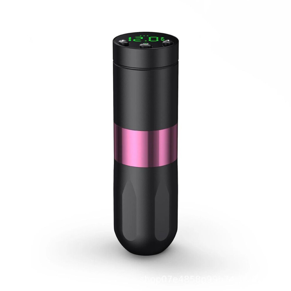 (pink) Wireless Tattoo Machine Led Digital Display 1500mah  Battery Tattoo Pen Cartridge Permanent Makeup Tools Supply