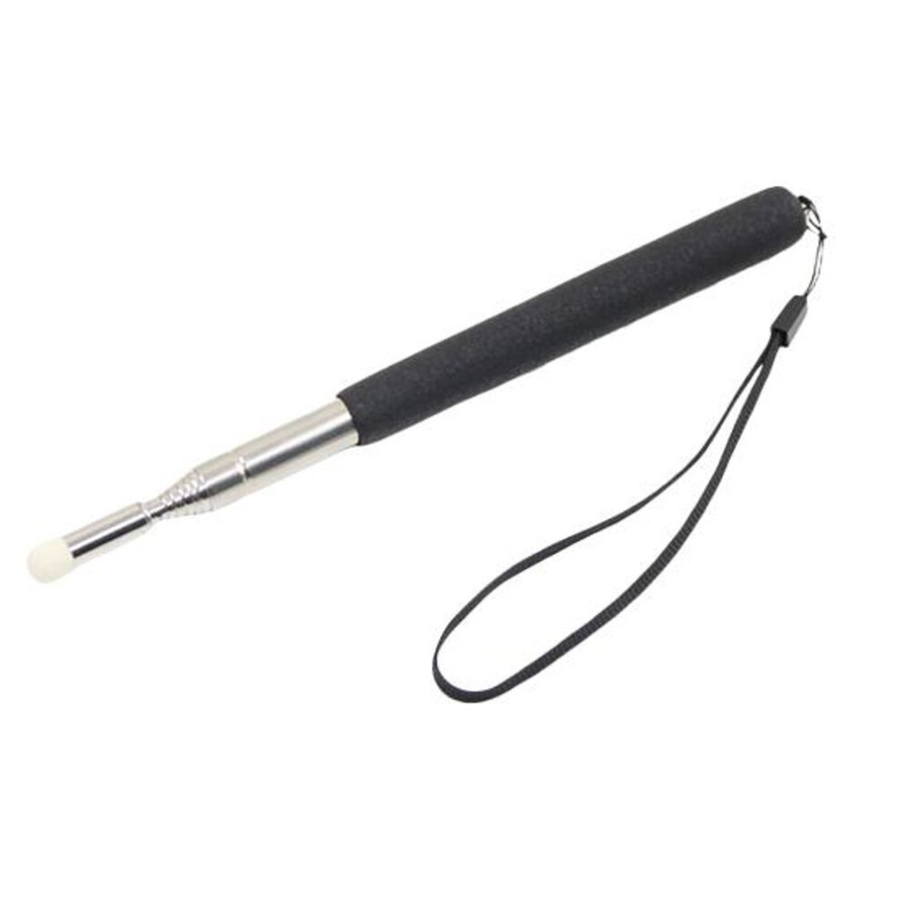 (black, 1M) 1m Pointer Pen Telescopic Felt Nib Touch Screen Hand Lanyard Stainless Steel Teacher Whiteboard Presentation Pointer