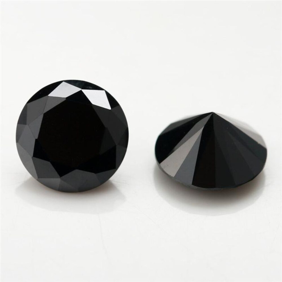 (black, 6.5MM - 1 CT(1 pcs)) Cellacity 1carat Black Moissanite Stone Loose Gemstones Passing Diamond Tester For Jewelry Diy Making High Quality With Gra