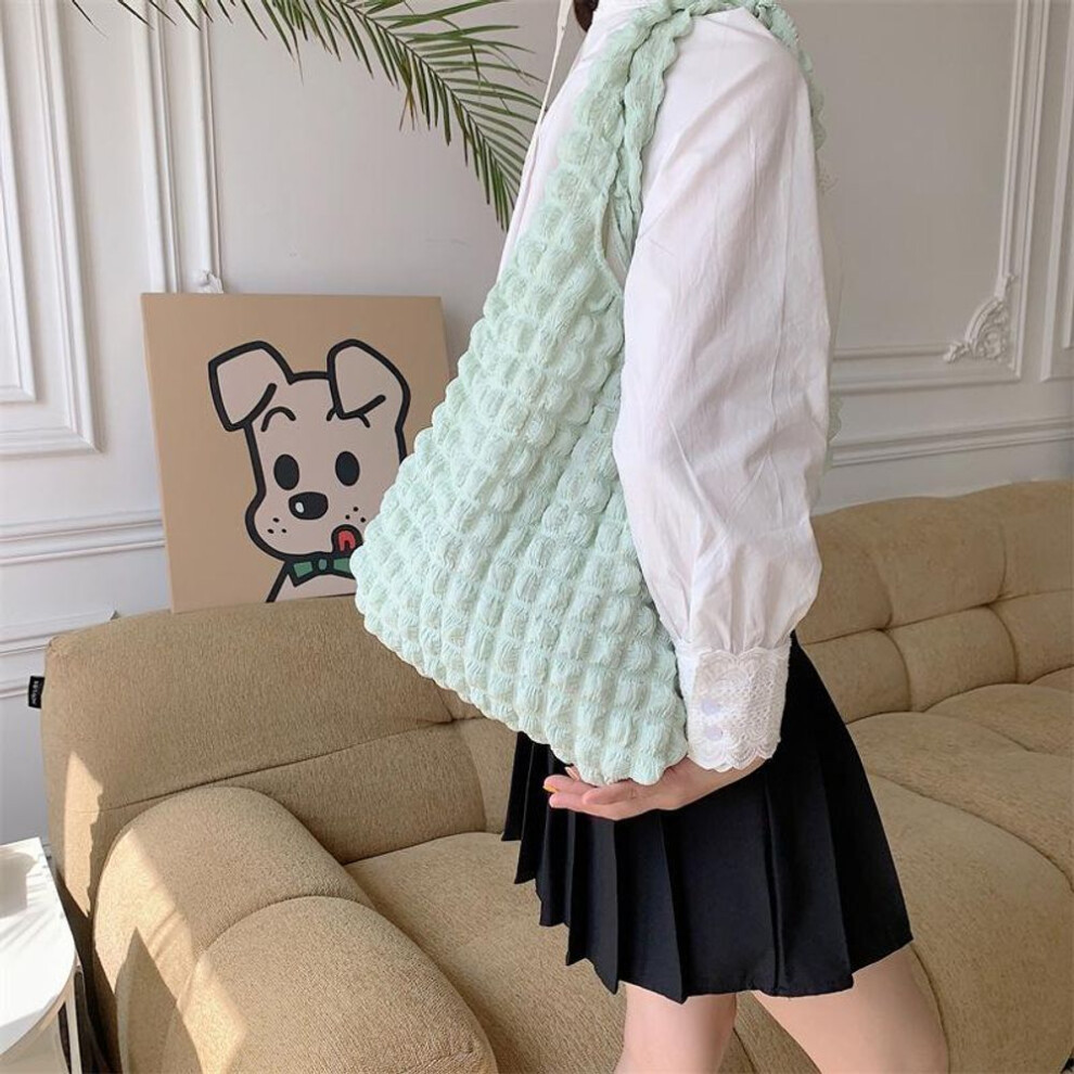 (light green, 39x8x30cm) Yogodlns Women Fashion Quilted Shoulder Bag Space Cotton Large Capacity Handbag and Purse For Female Travel Shopping Tote Hobos Bags