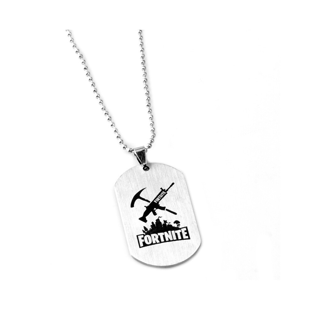 (Necklace-E) Chain Fortnite Key 2018 Selling Game Stainless Steel Jewel Steel Logo Stainless