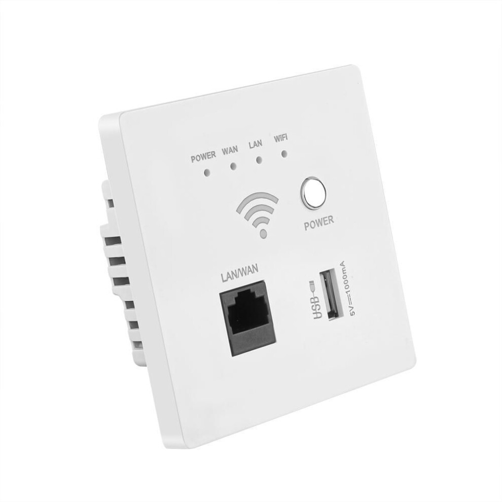 300mbps Wireless Router Type 86 Multifunctional Wall Embedded Wifi Repeater Extender Signal Amplifier 220v Power Ap Relay Router Rj45 Usb Socket