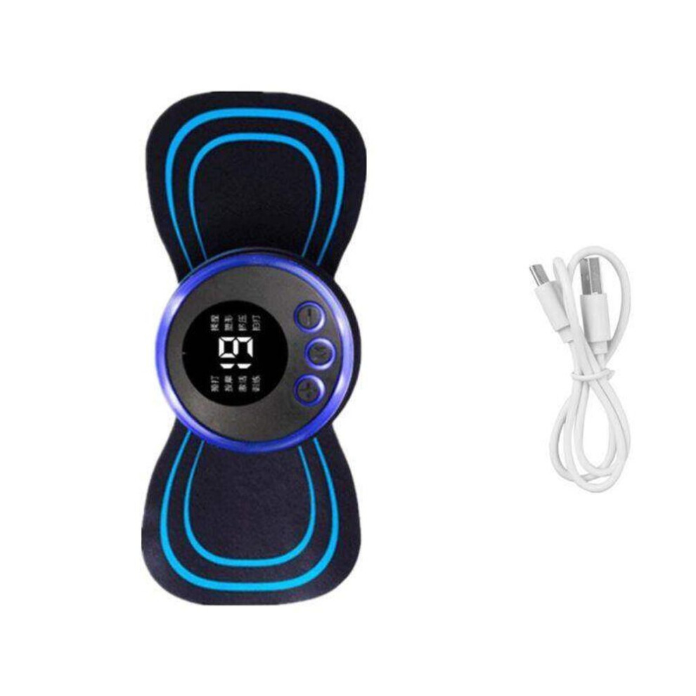 (Bagged) Electric Neck Massager Chargeable Tens Therapy Ems Scraping Tapping Acupuncture Hammering Multiple Modes Full Body Massage Muscle Relax Pain Relief
