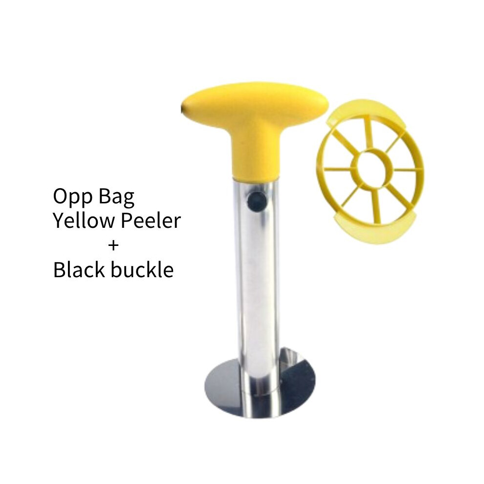 ( Opp) Slicer Pineapple Corer Cutter Peeler Stainless Steel Kitchen Gadget Easy Fruit Yellow