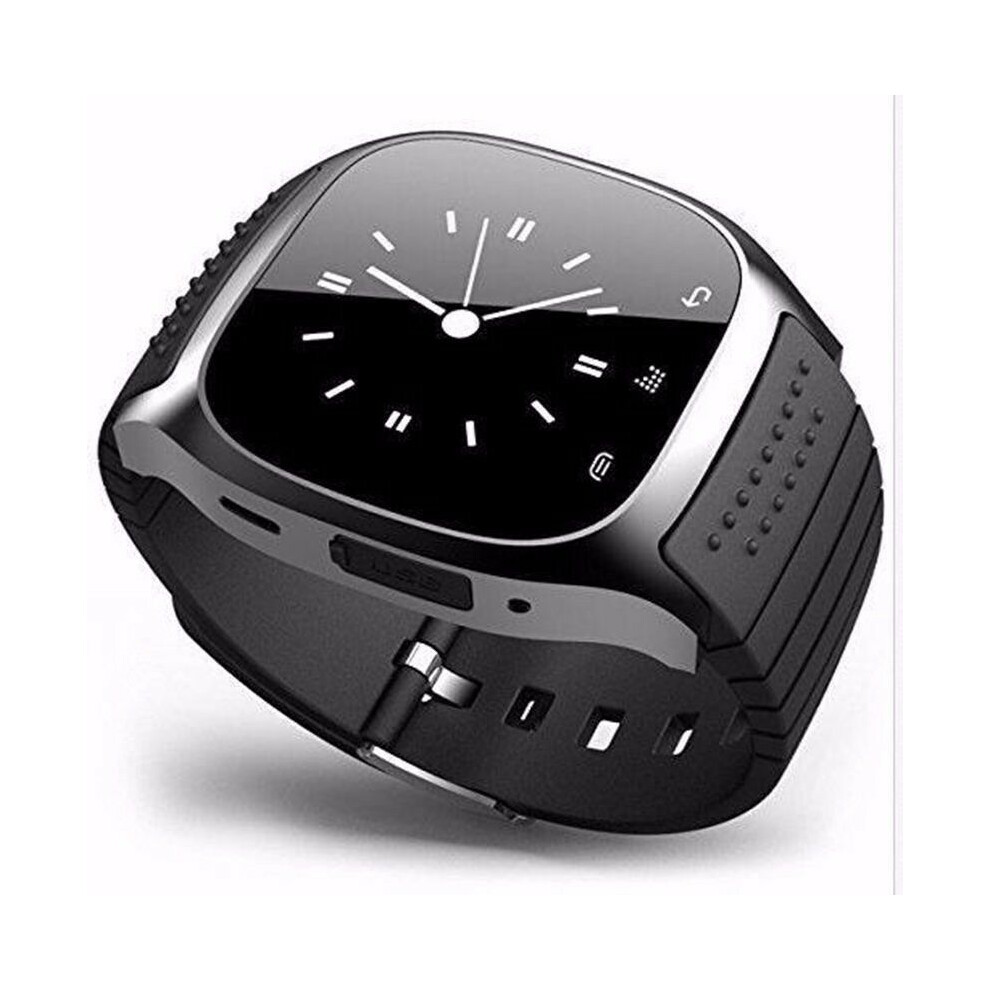 (Black) M26 Bluetooth Smart Wrist Watch Phone Mate For Android Sony Samsung Black