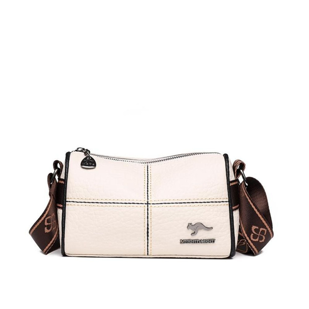 (beige) 100% Genuine Leather Crossbody Bag for Women Bag Woman Luxury Handbag High Quality Shoulder Bags Ladies Messenger Bag