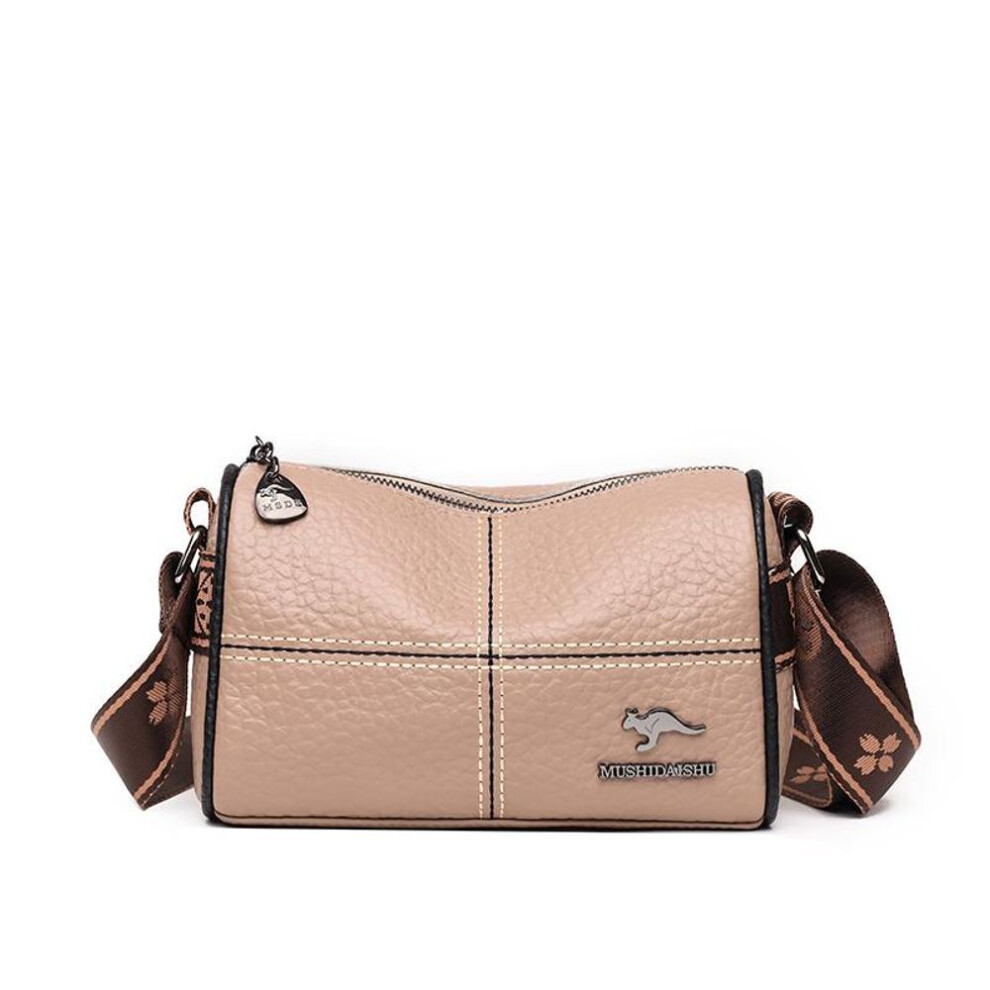 (khaki) 100% Genuine Leather Crossbody Bag For Women Bag Woman Luxury Handbag High Quality Shoulder Bags Ladies Messenger Bag