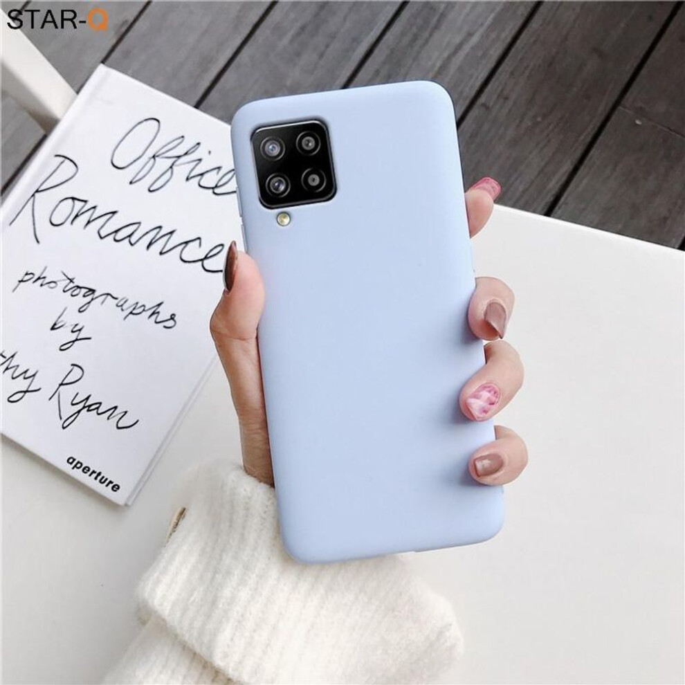 (light purple, Samsung A72 4G) Candy Color Silicone Phone Case For Samsung Galaxy A12 A22 A42 A52 A72 A32 5g A525 A725 A325 A225 Matte Soft Tpu Back C