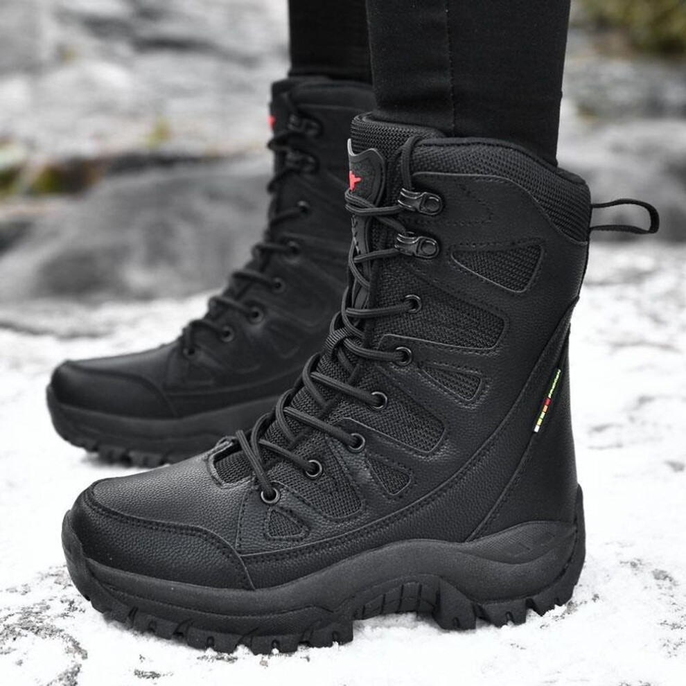 (black, 36) Hoho Fair Large Size Boots  Women Autumn Boots Super High Quality Boots Men Shoes  Swat Tactical Boots