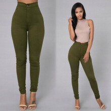 (green, 3XL) Leggings Thin High-rise Stretch Pencil Pants Skinny Jeans