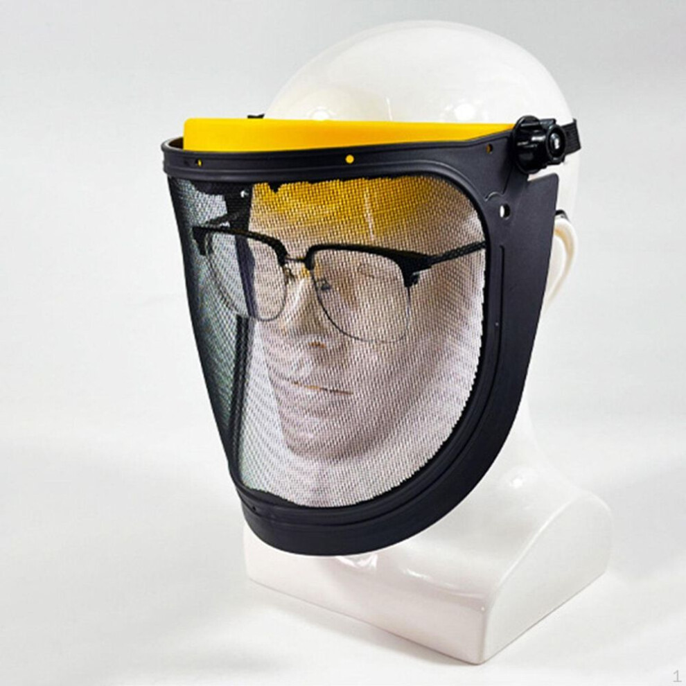 Forestry Helmet Safe Hard Hat Mesh Face Shield Protector Garden Grass Trimmer For