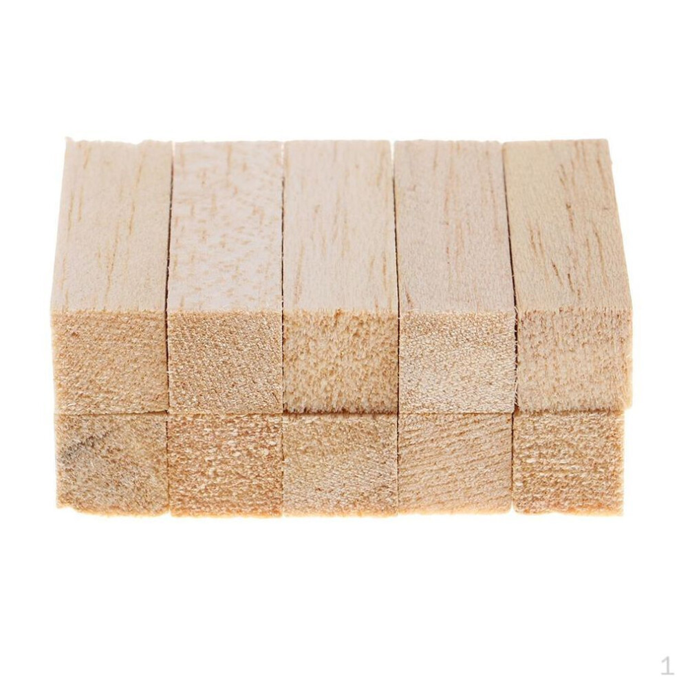 (80mm) Balsa Wood Blocks Wooden Rods Models, Aircrafts Kit, Film Props, Diy Projects Pack Of 10, 50/80mm In