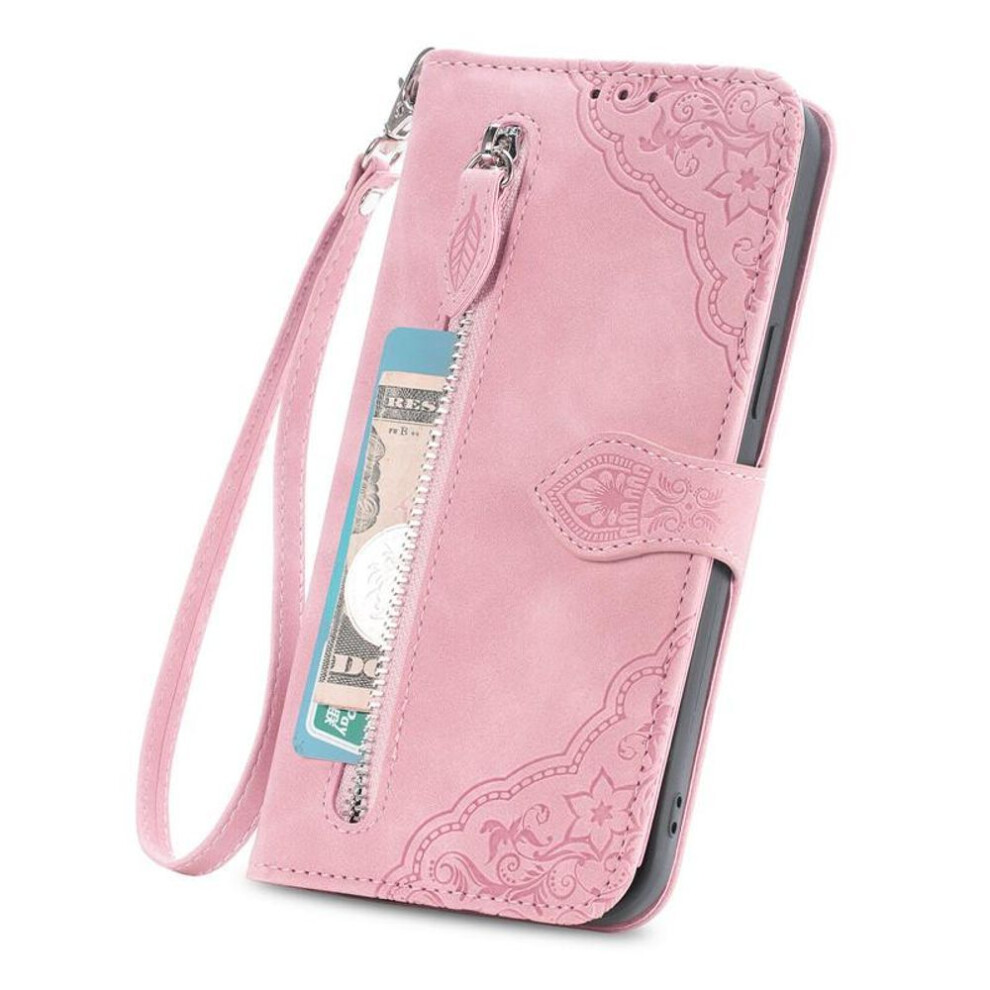 (, Samsung S22) Flip Leather Phone Case For Samsung Galaxy A53 A73 A33 A23 A13 A14 A34 A54 A21s A22 A32 A52 A30 A50 A70 A51 A71 Zipper Wallet Mult Pink 8357482218037