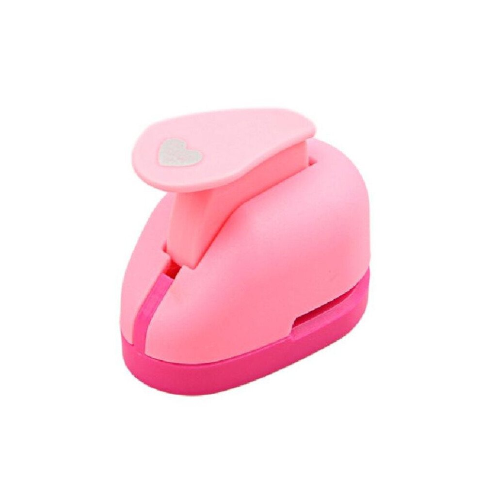 (pink) Love Heart Diy Paper Cut Eva Foam Maker Puncher Scrapbooking For Kid Hole Punch Diy Handmade Xyz
