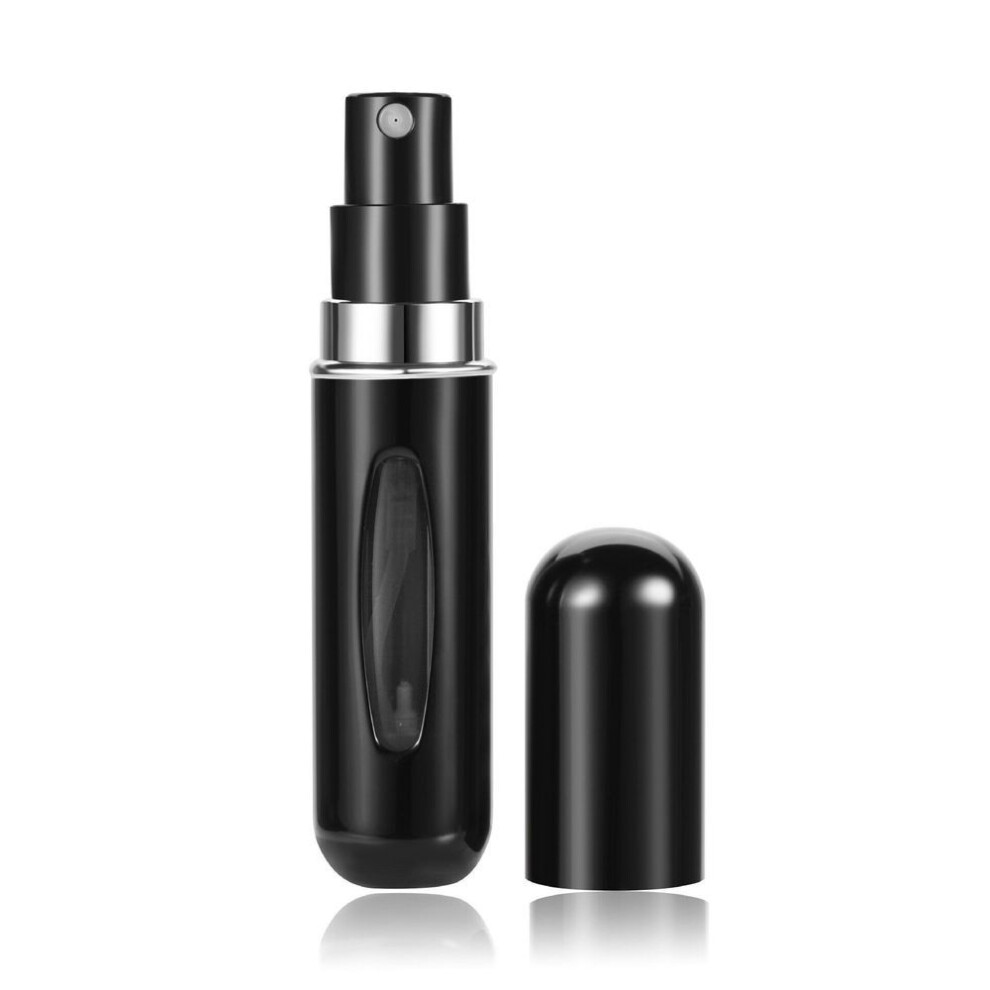(black, matte5ml&Metal) 5ml Top Quality Mini Perfume Atomizer Portable Liquid Container For Cosmetics Spray Bottle Refillable Traveler Atomiser Sprayer XYZ
