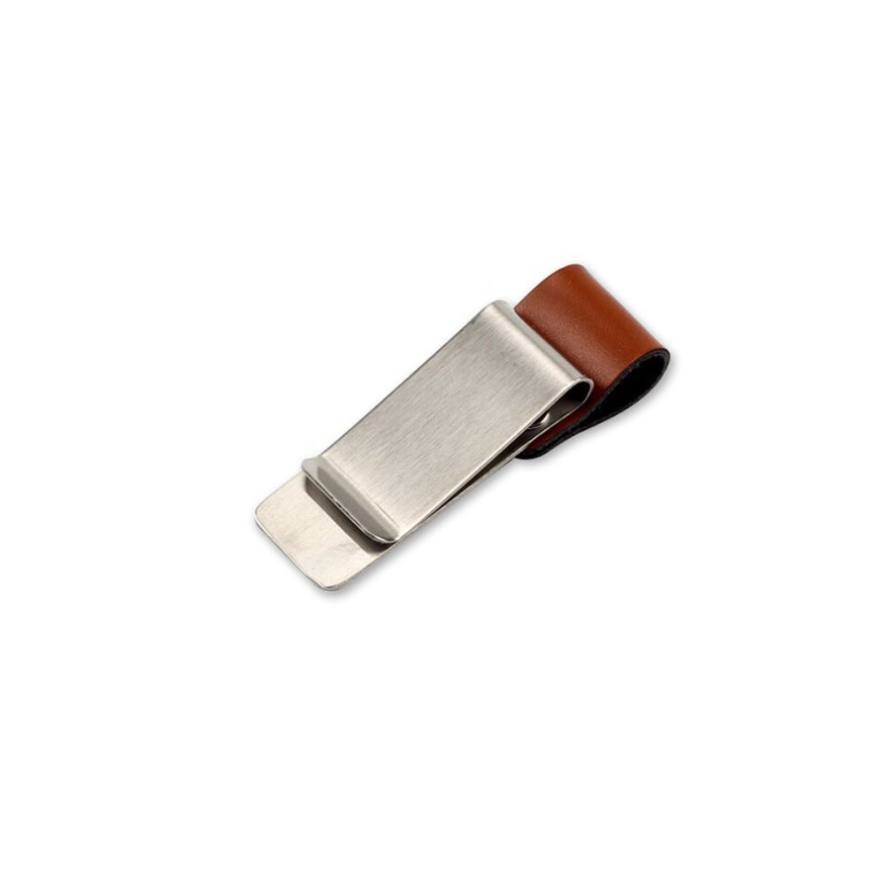 (04) Holder Bookmark Notebook Paper Folder Stainless Steel Pen Loop Pencil Clip Memo Clip Pen Holder