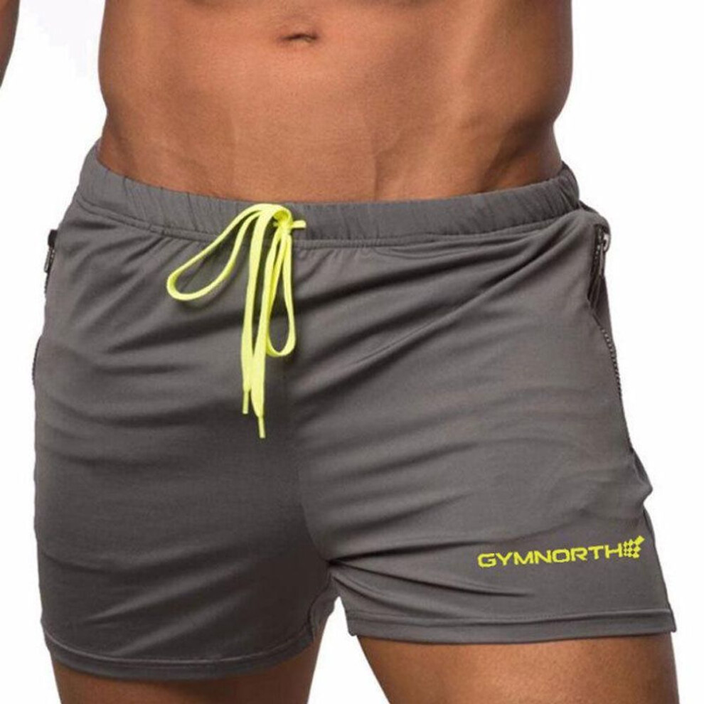 (grey, M) Shorts Men&apos;s Summer Quick-drying Men&apos;s Swimming Trunks Beach Shorts