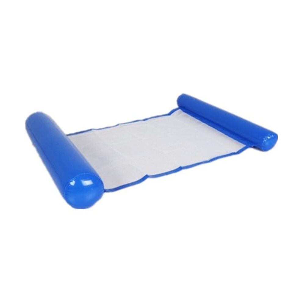 (navy blue) Water Hammock Inflatable Floating Water Hammock Pool Lounge Bed Swimming Chair Summer