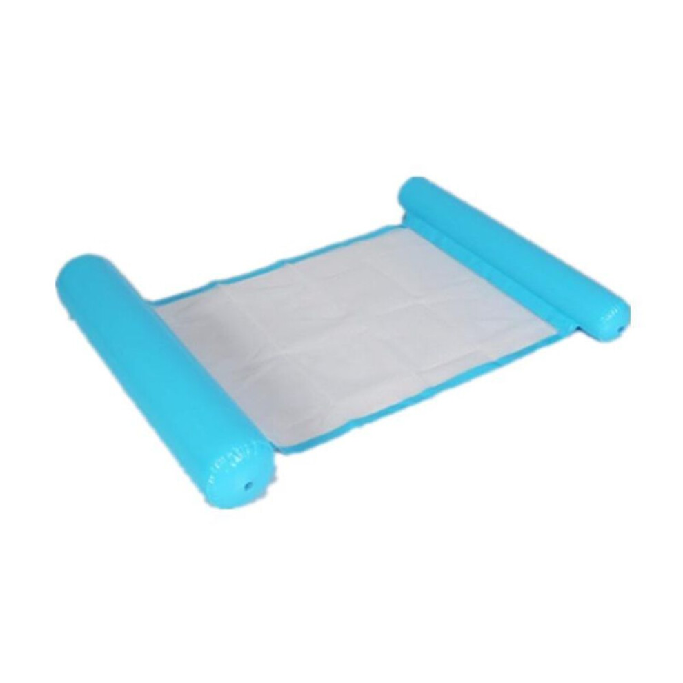 (blue) Water Hammock Inflatable Floating Water Hammock Pool Lounge Bed Swimming Chair Summer