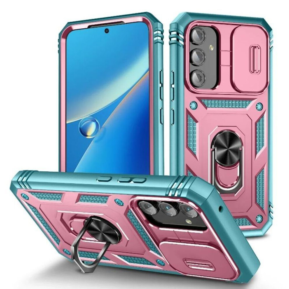 (green,pink, Samsung A13 4G) Case For Samsung A54 A14 A33 A52 4G 5G Galaxy S24 S23 S22 S21 FE Ultra Plus Heavy Duty with Camera Degree Rotate Kickstan-image-OPC-PG2NHP7-NEW