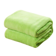(green) Soft Solid Color Warm Blanket Home Living Room Bedspread Cover Rug Sofa Decor