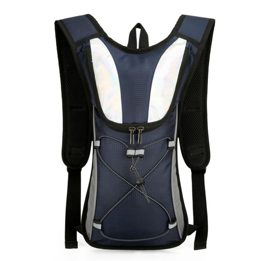 (dark blue) Spring And Summer New Outdoor Bicycle Riding Bags Can Put Water Bag Waterproof Trekking Mountaineering Travel Bag Lightweight Portable Sports Backpack