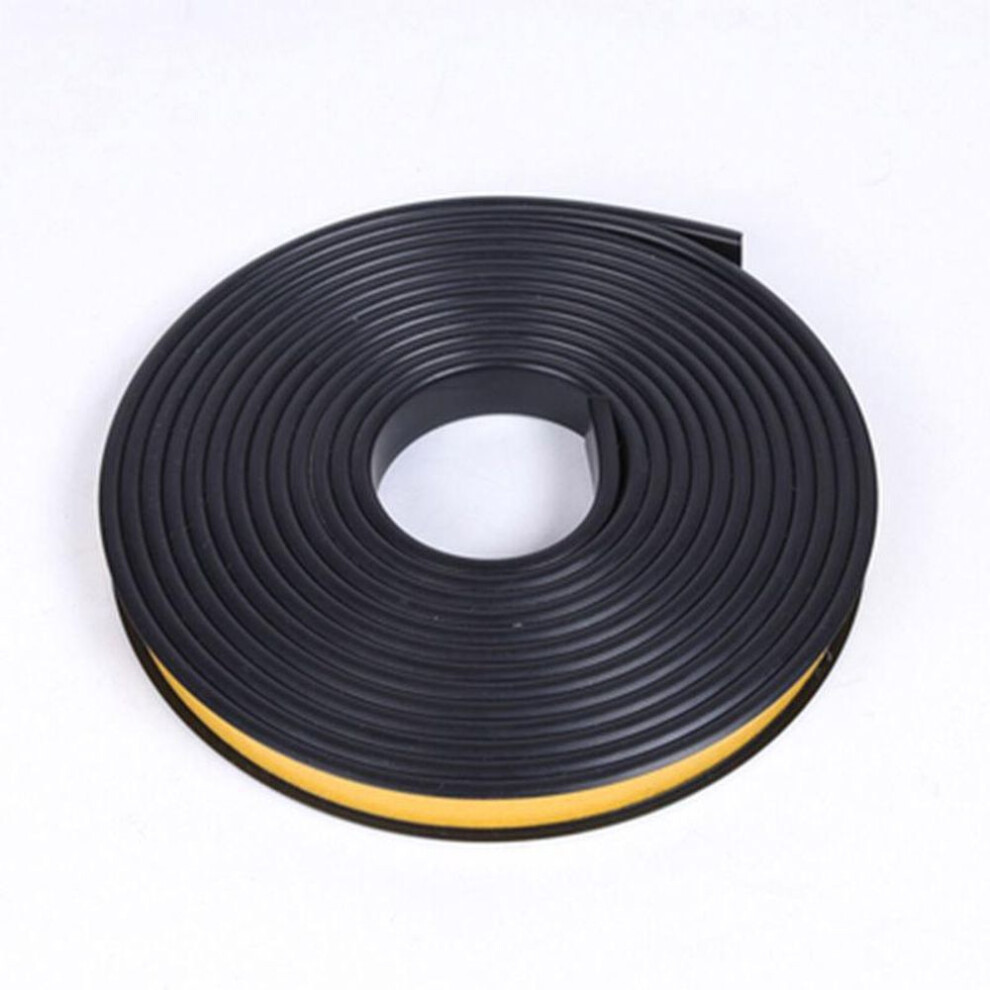 (black, 18mm) New Soft TPE Self-adhesive Edge Banding U-shaped Tape Seal Strip Cabinet Rubber Chair