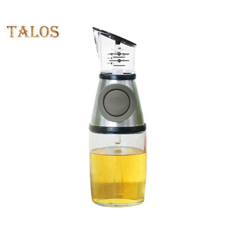 (silver, 250ml) Oil Dispenser Bottle With Measuring Store Vinegar High Seal Great No Back-flow Cooking Vinegar Container Kitchen Stuff